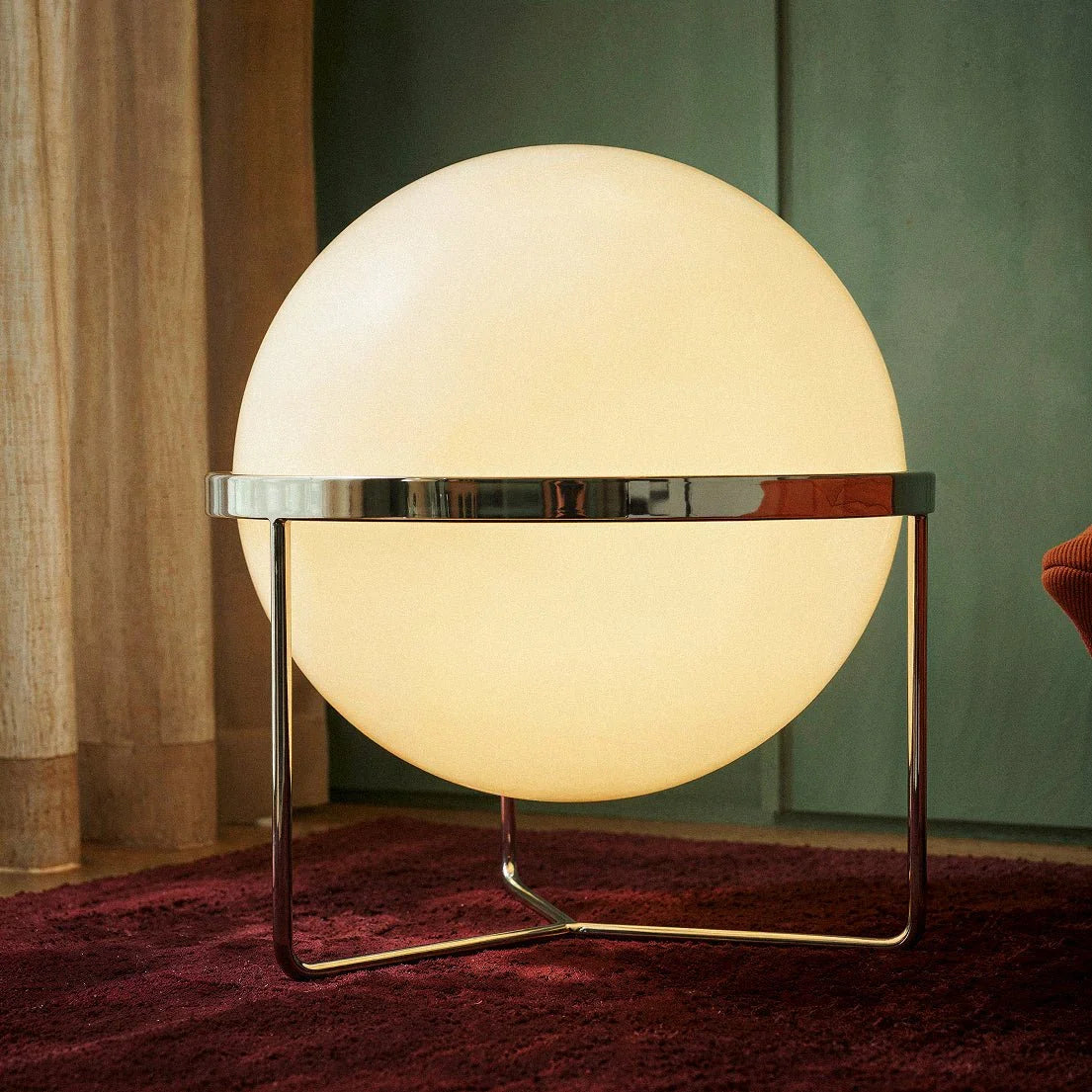 Modern Chrome Tiered Floor Lamp With Layered Circular Shade