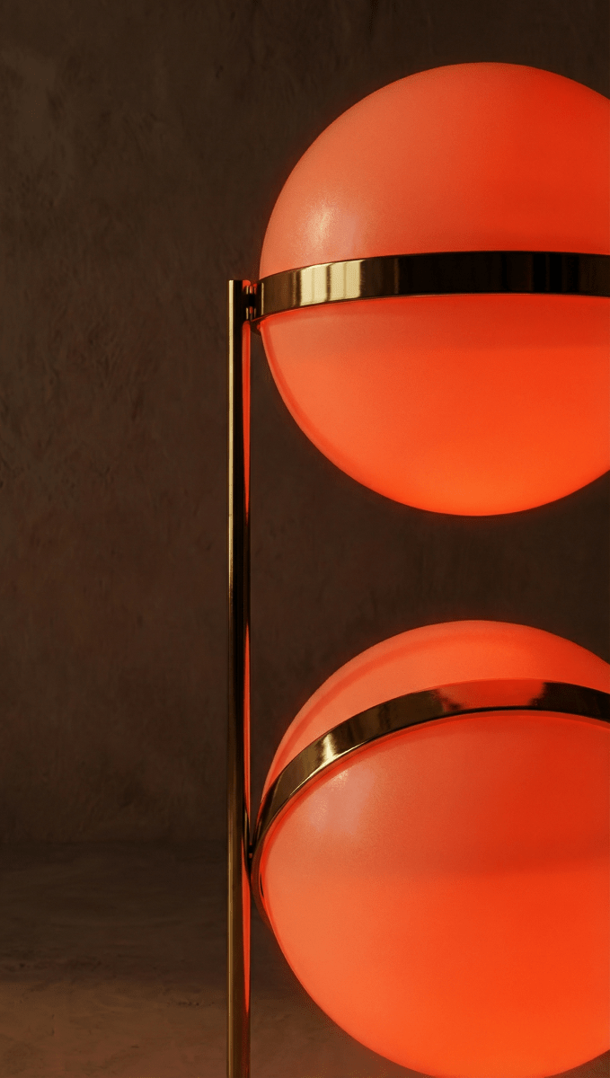 Modern Chrome Tiered Floor Lamp With Layered Circular Shade