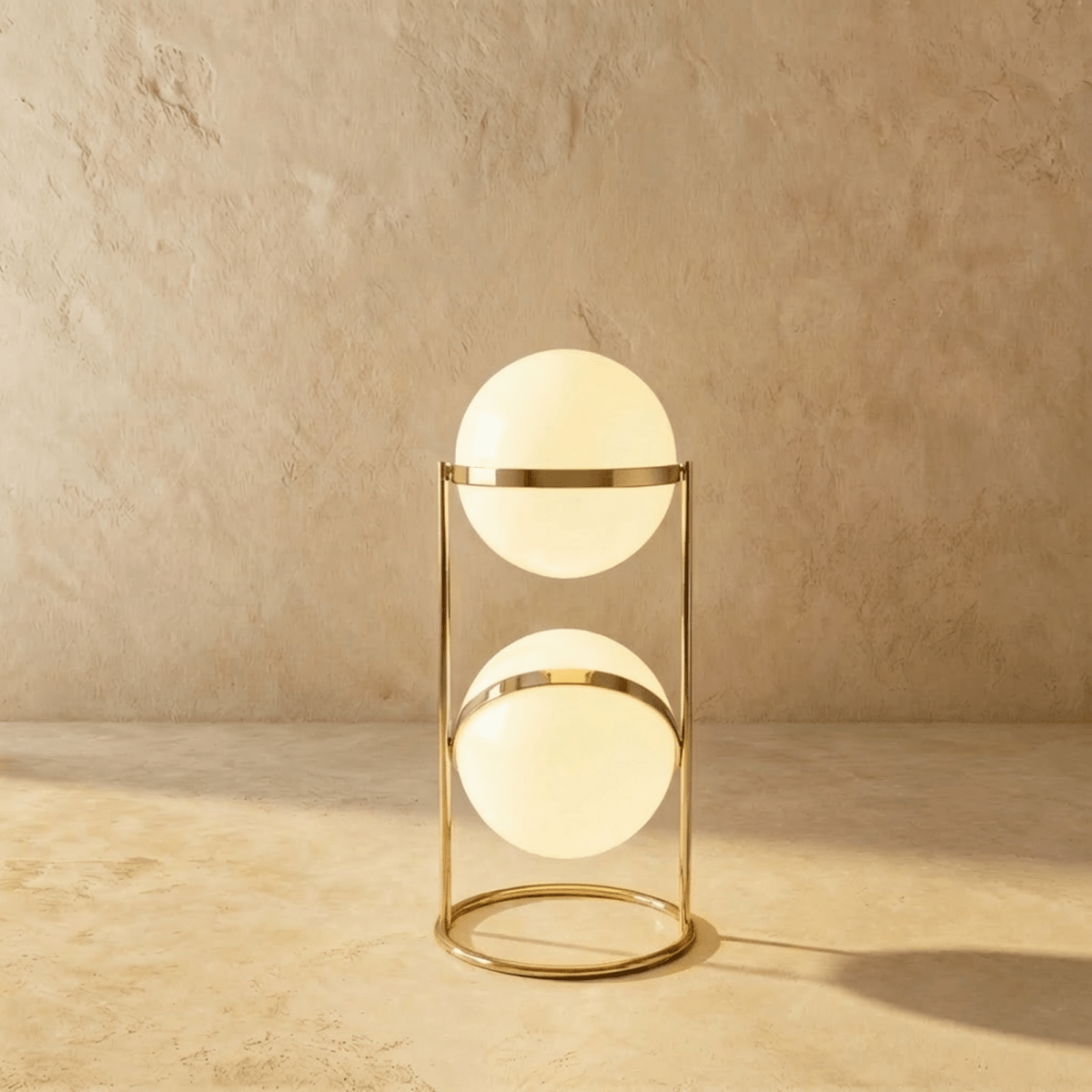 Modern Chrome Tiered Floor Lamp With Layered Circular Shade