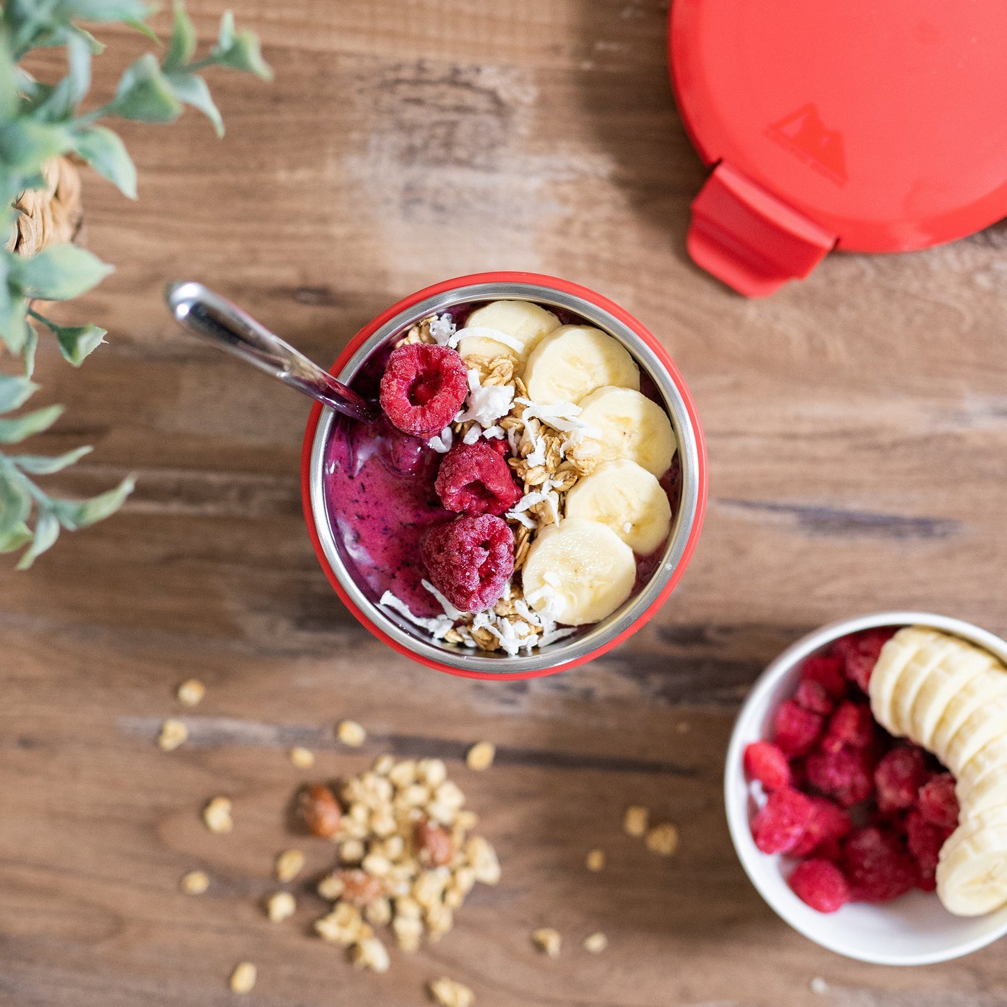 Leak Proof 16oz Thermal Bowl With Safe & Easy 4-Lock Lid