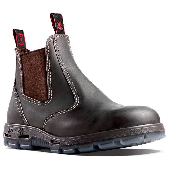 Elastic Sided Safety Toe Claret Oil Kip USBOK