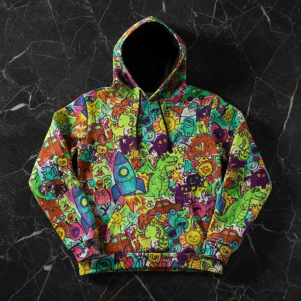 Reptard Enraged | AOP Unisex Pullover Hoodie | Premium Comfort 100% Cotton