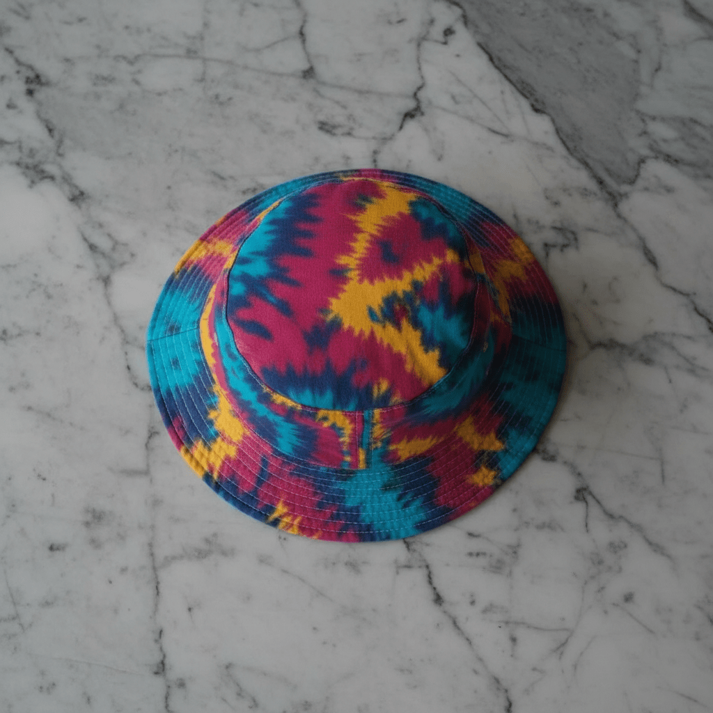 Reversible Bucket Hat • Psychedelic Kaleidoscope, Graffiti Print