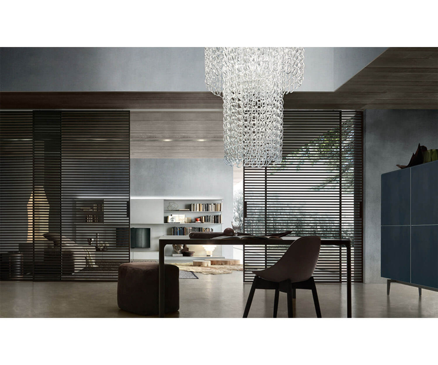 Floor Sample Stripe Modern Sliding Doors