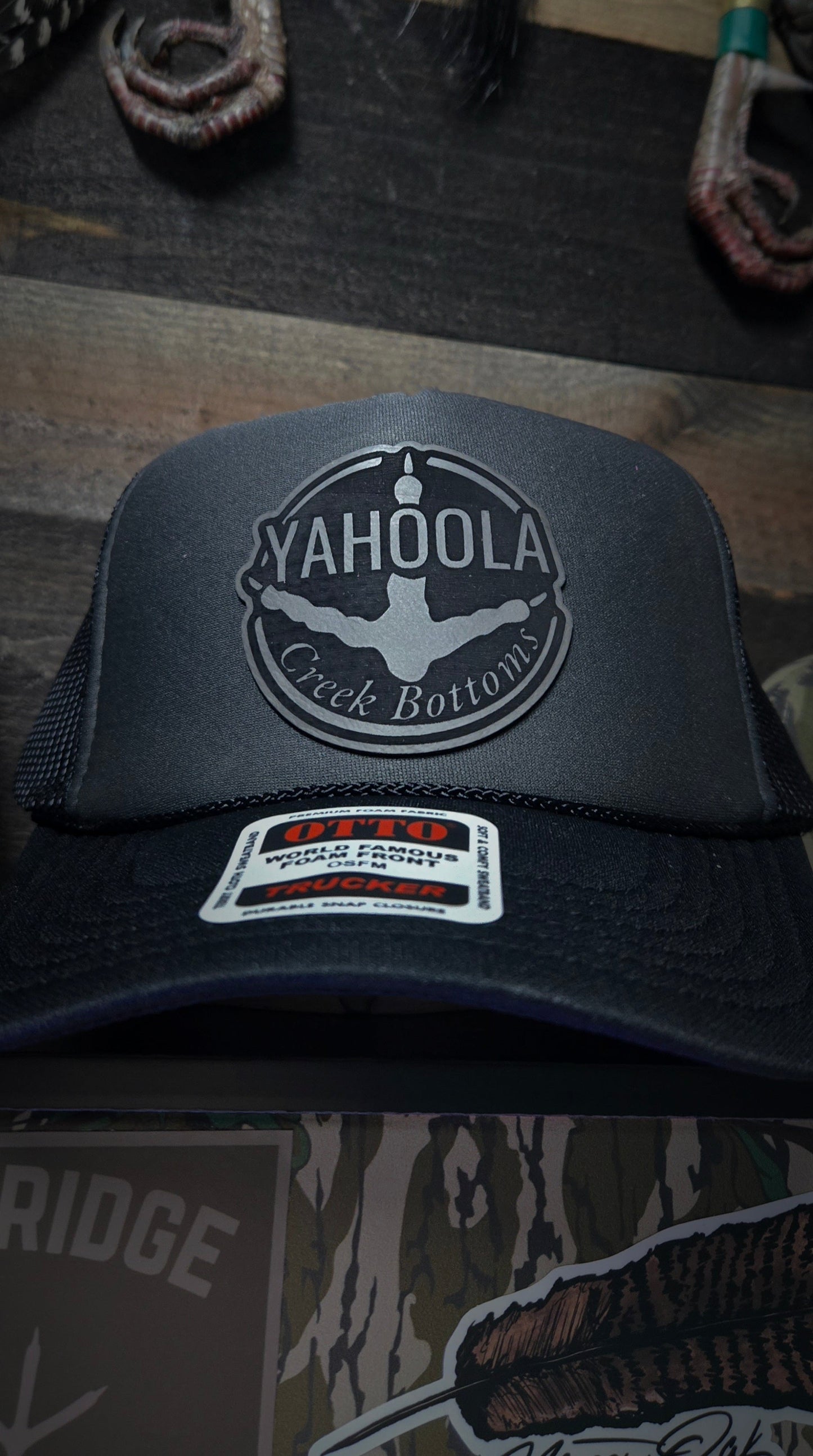 Ycb black foam trucker