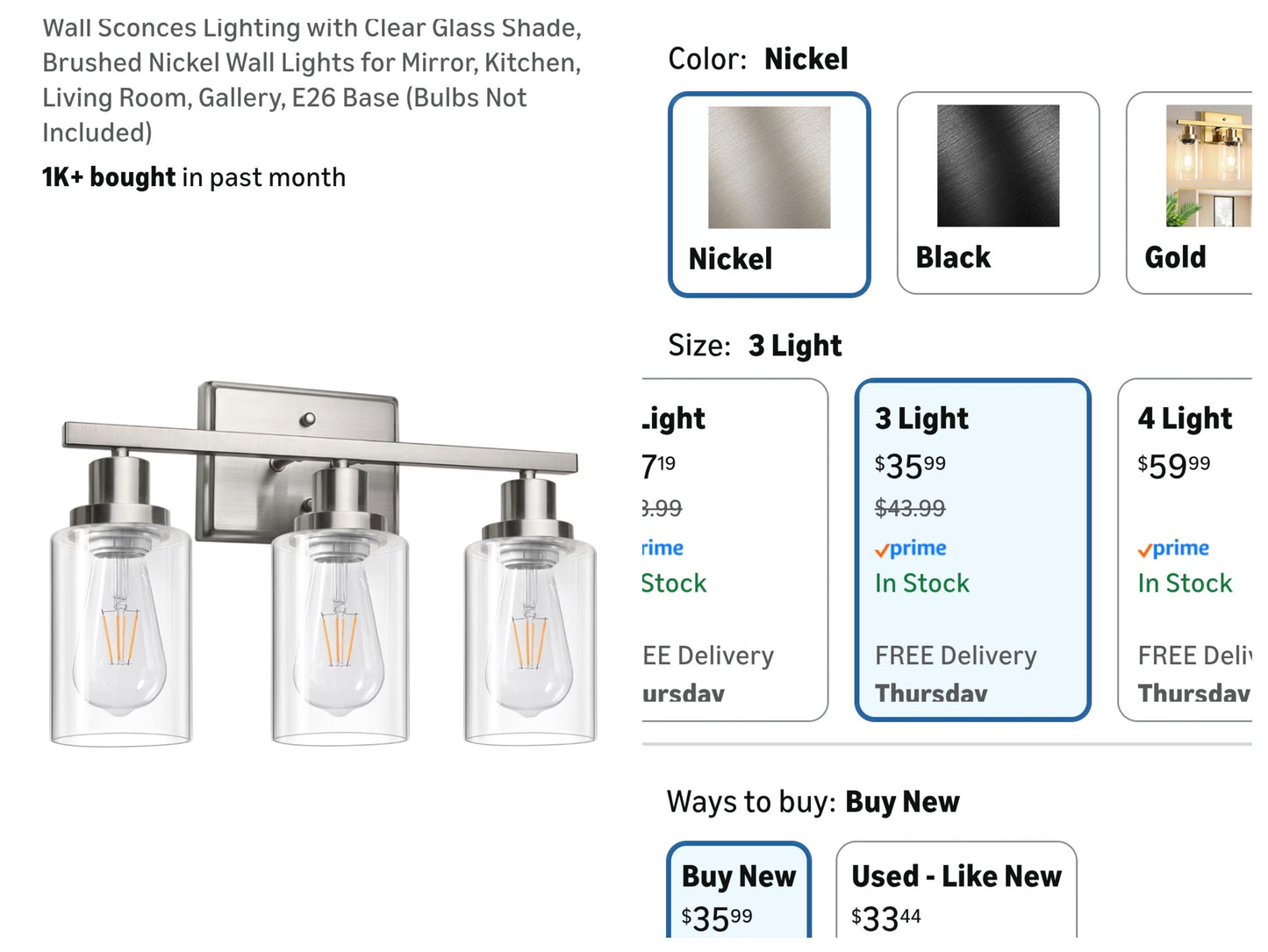 Wall light
