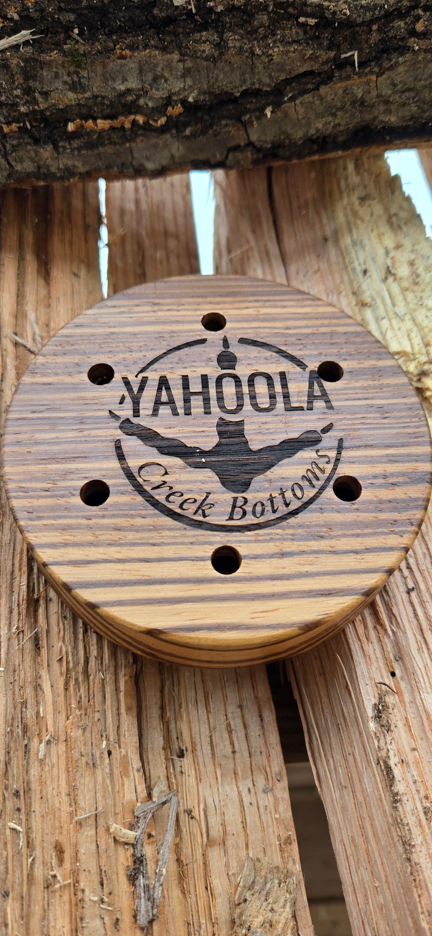 3.5" zebrawood  Glass over PLA