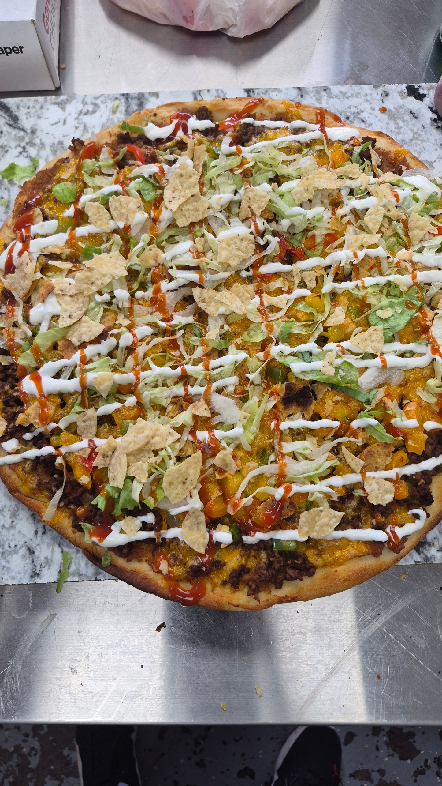 Taco Pizza by the slice