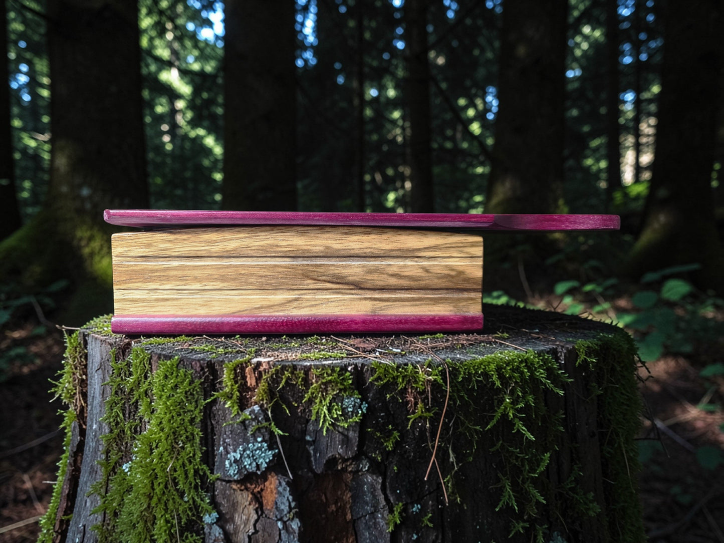 Purpleheart and Black limba Box