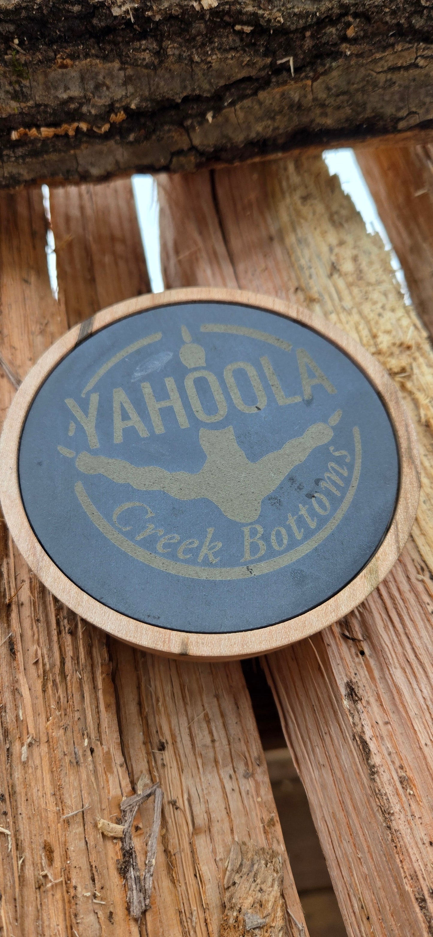 3.5" Double-sided pot Slate over aluminum