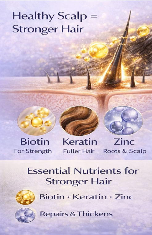 Ammuri Biotin Shampoo – DHT Blocker for Thicker Hair | Set of 2 x 473ml