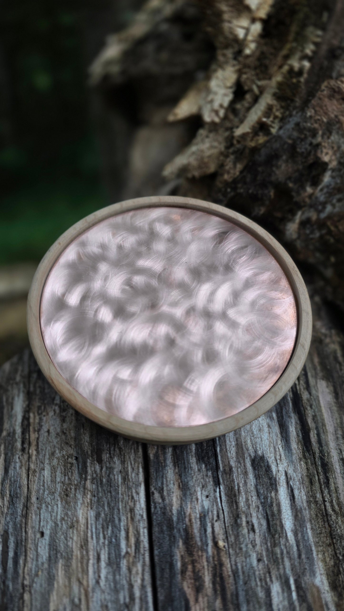 3.5" Copper Yelper Cherry Copper over blasted Crystal