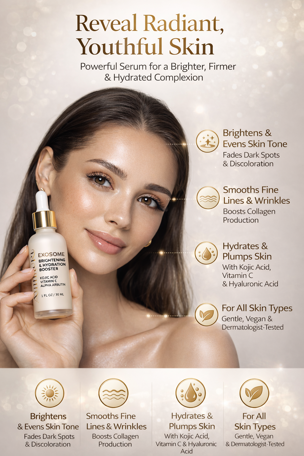 Exosome Brightening Serum for Dark Spots & Pigmentation | Ammuri