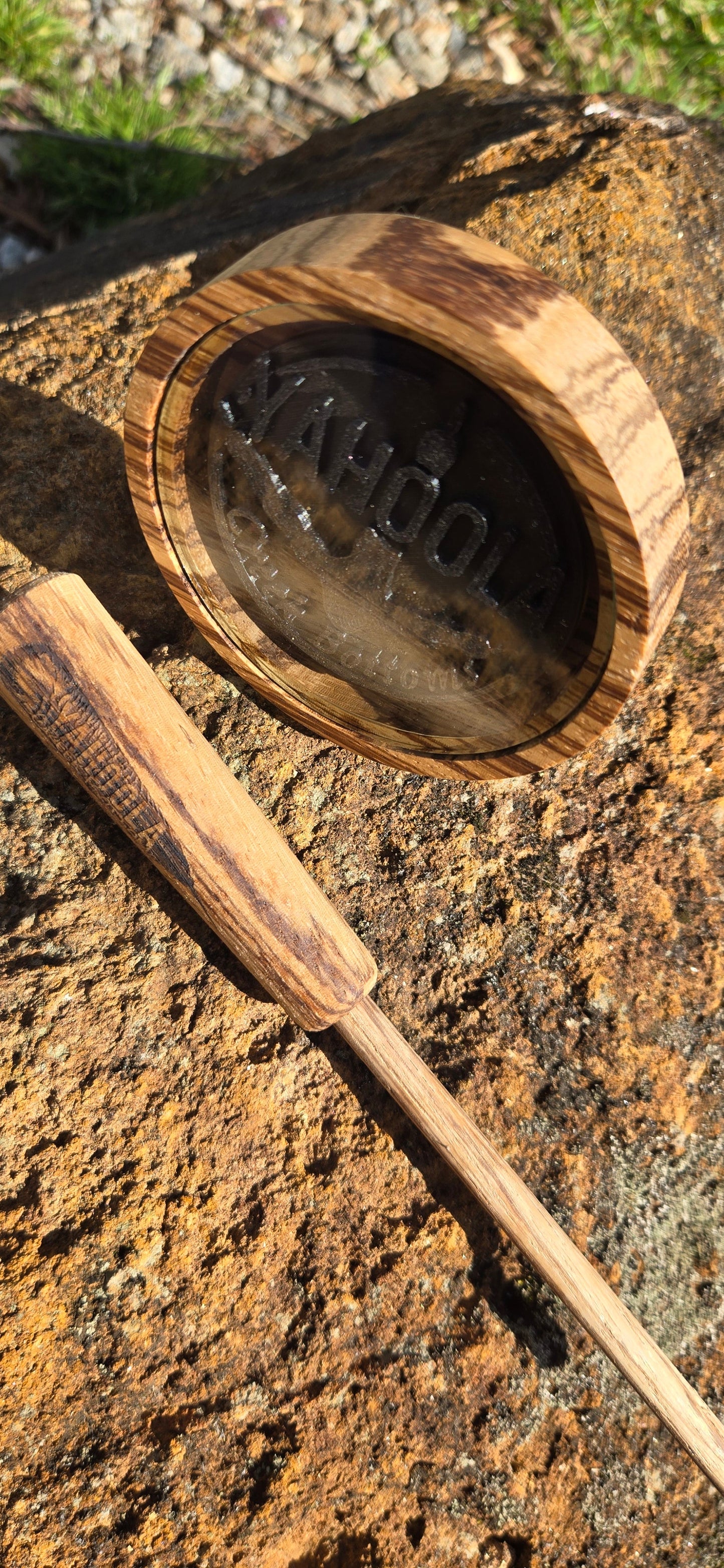 3" Zebrawood pot