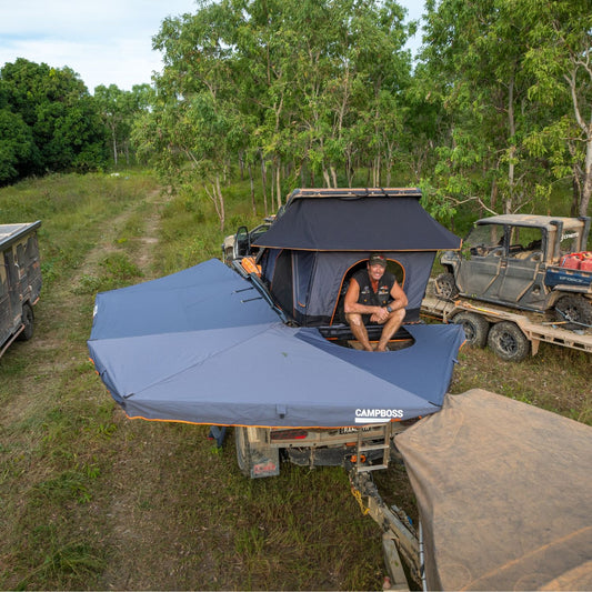 Boss Shadow 270XL Awning With Zip Rooftop Tent Entry