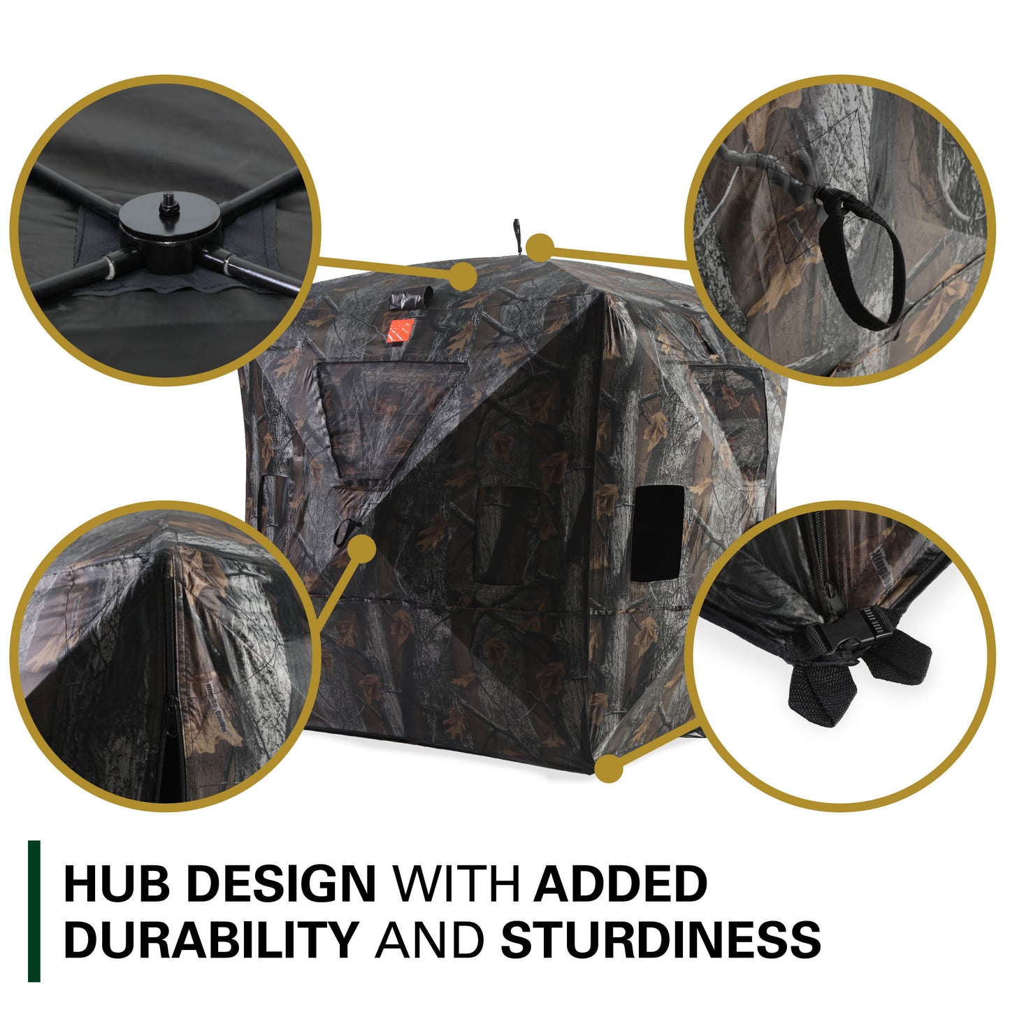 Rukket Sports Deluxe Pop-Up Hub Style Hunting Blind