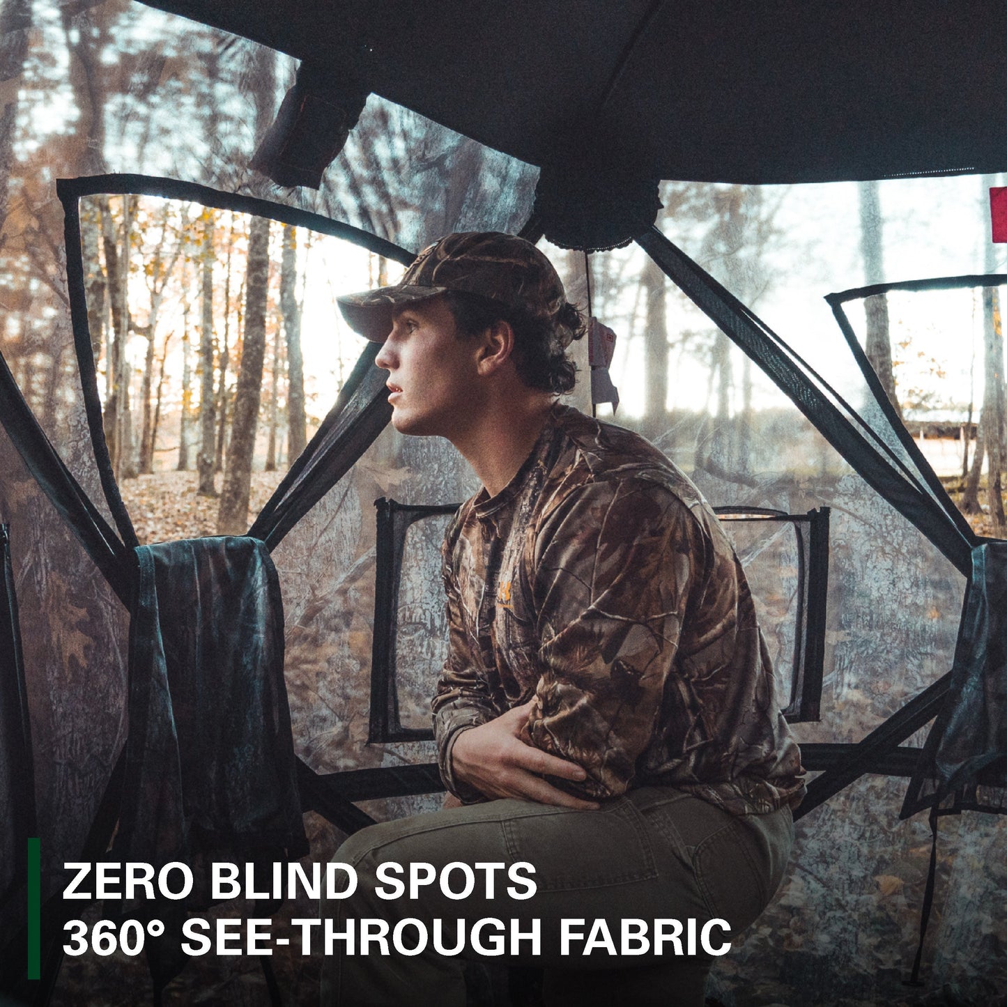 Rukket Sports Hunting Blind 360° View Pop-Up Hub Style