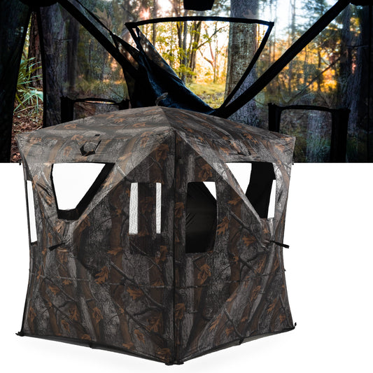 Rukket Sports Hunting Blind 360° View Pop-Up Hub Style