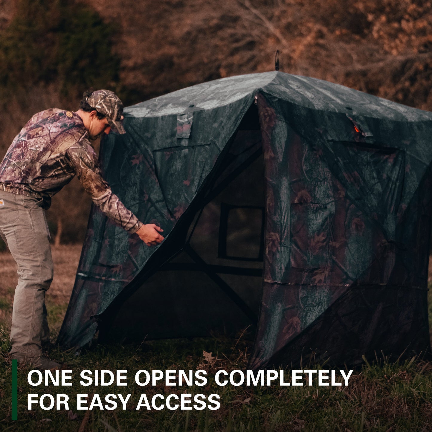 Rukket Sports Hunting Blind 360° View Pop-Up Hub Style