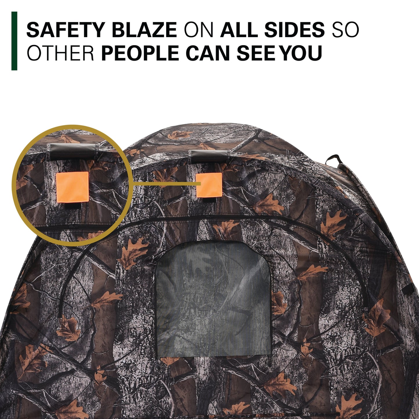 Rukket Sports Hunting Blind w/ Tripod Stool and Ground Screen