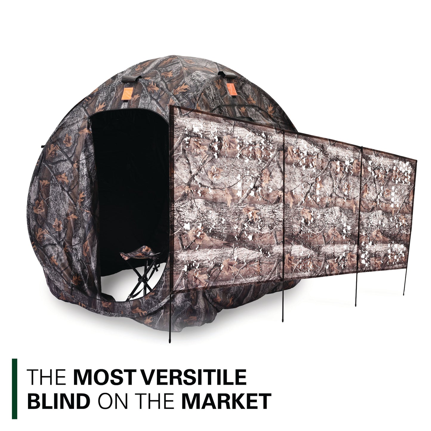Rukket Sports Hunting Blind w/ Tripod Stool and Ground Screen