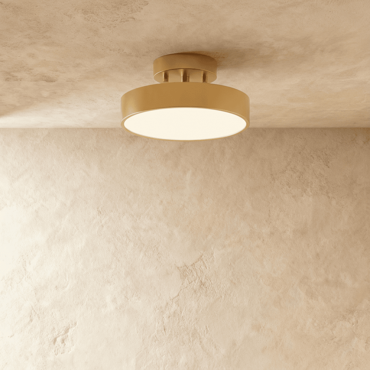 Modern Iron Flush Mount Ceiling Light LED Light With Wide Voltage Compatibility