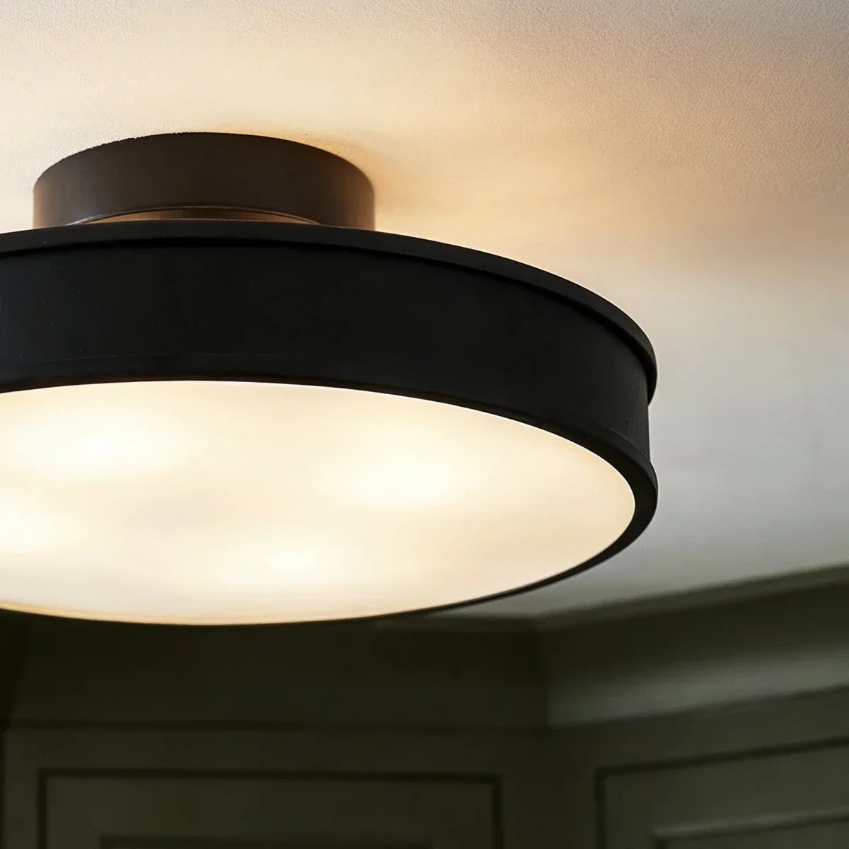 Modern Iron Flush Mount Ceiling Light LED Light With Wide Voltage Compatibility