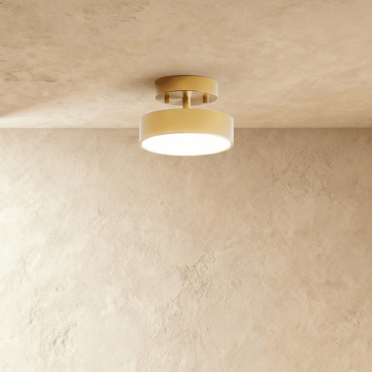 Modern Iron Flush Mount Ceiling Light LED Light With Wide Voltage Compatibility