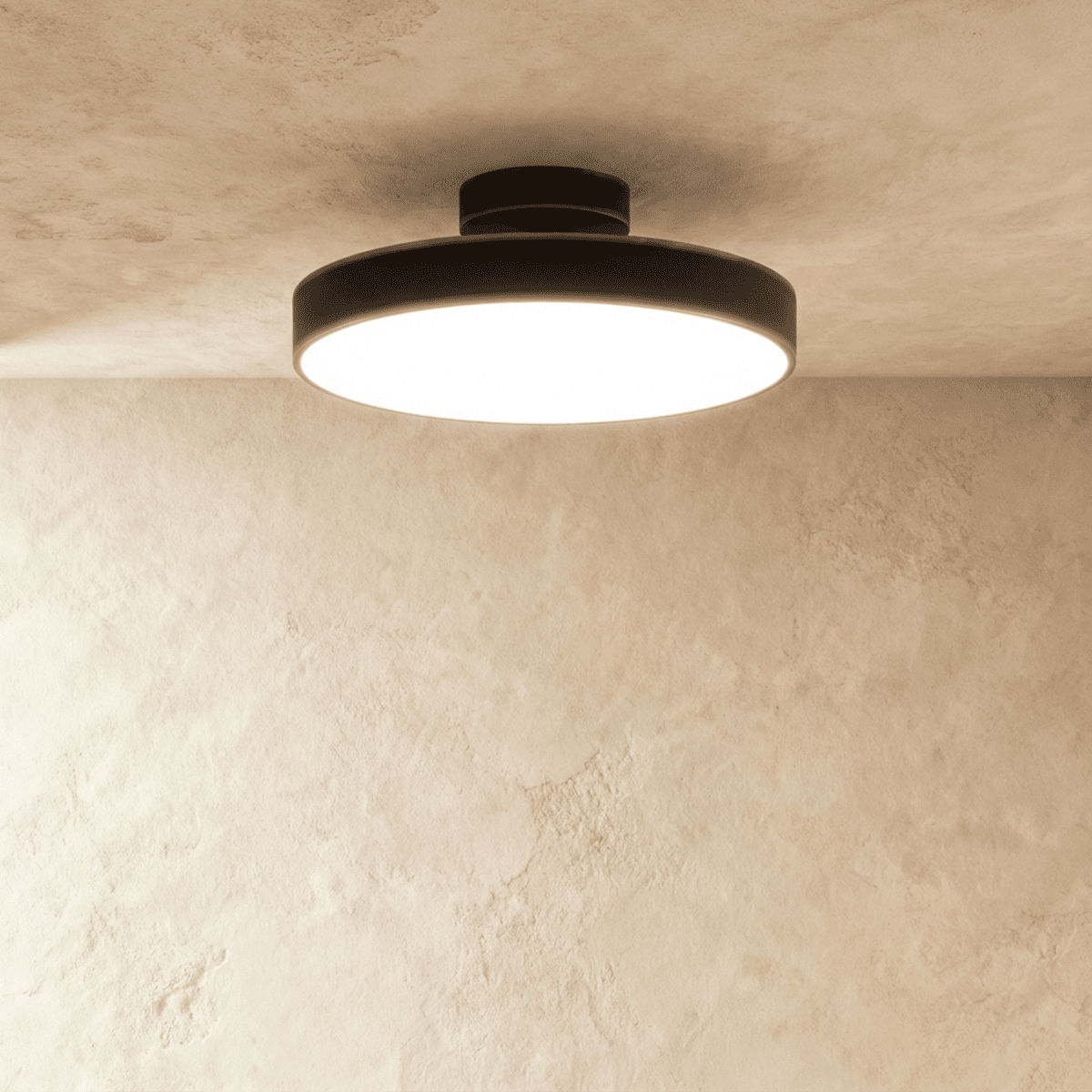 Modern Iron Flush Mount Ceiling Light LED Light With Wide Voltage Compatibility