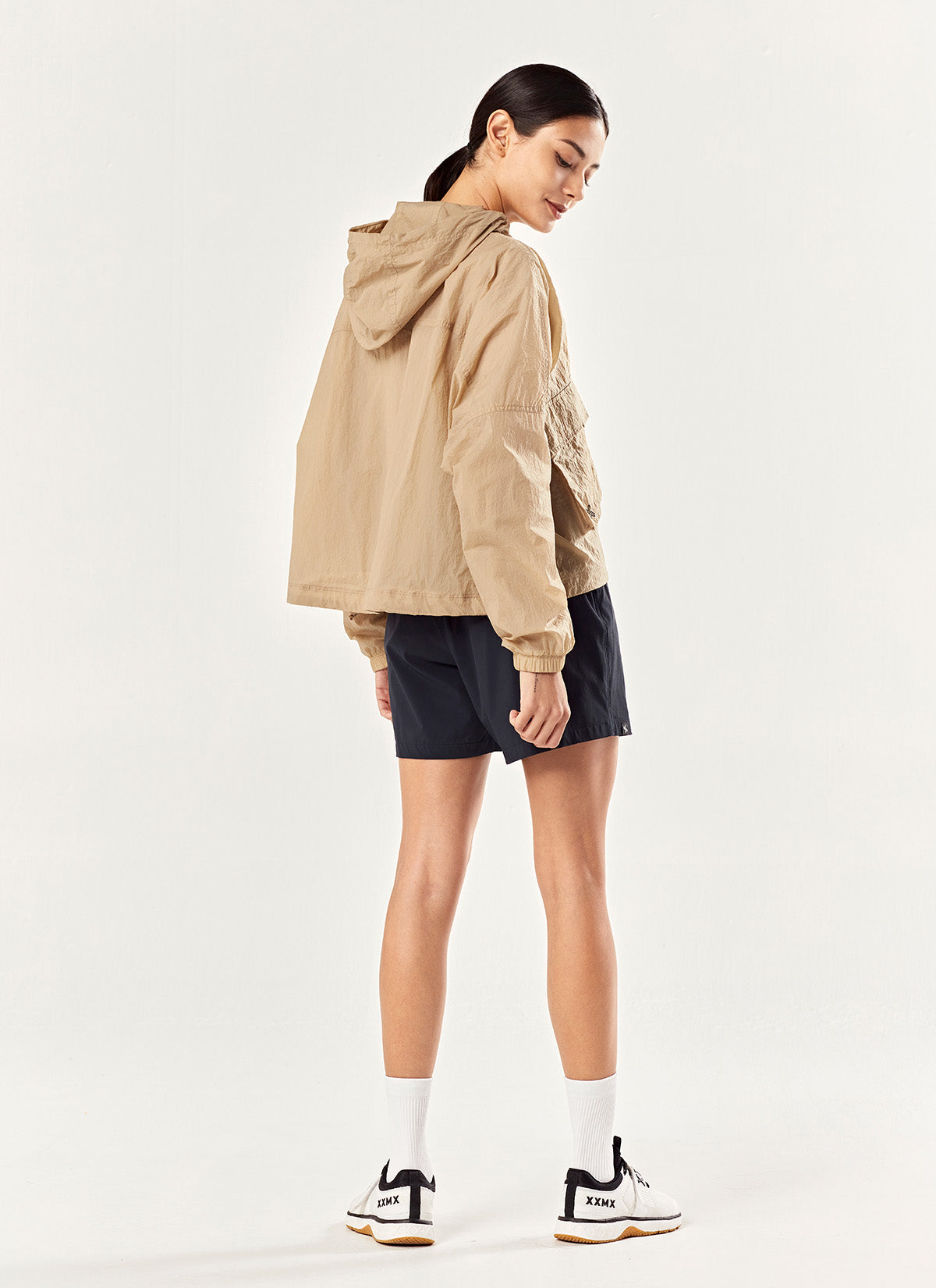 Crop Hood 2-Way Windbreaker