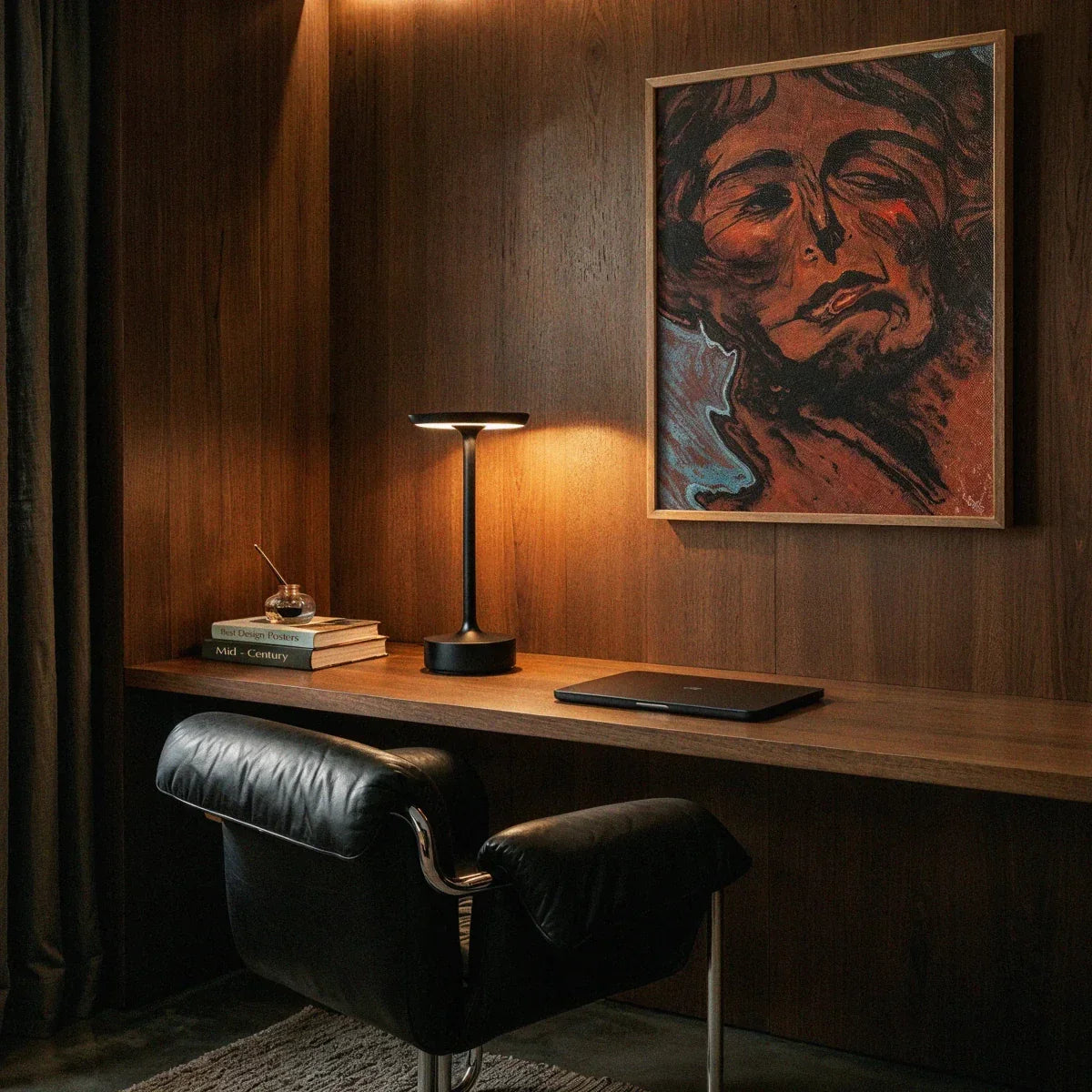 Modern Iron Art Table Lamp LED Light With Acrylic Shade