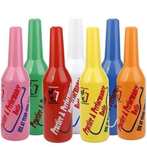 (2 Pack) Flair Bartender Practice & Performance Bottle, 3 inch x 11-1/5 inch - Orange