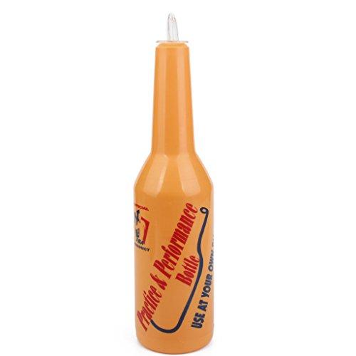 (2 Pack) Flair Bartender Practice & Performance Bottle, 3 inch x 11-1/5 inch - Orange