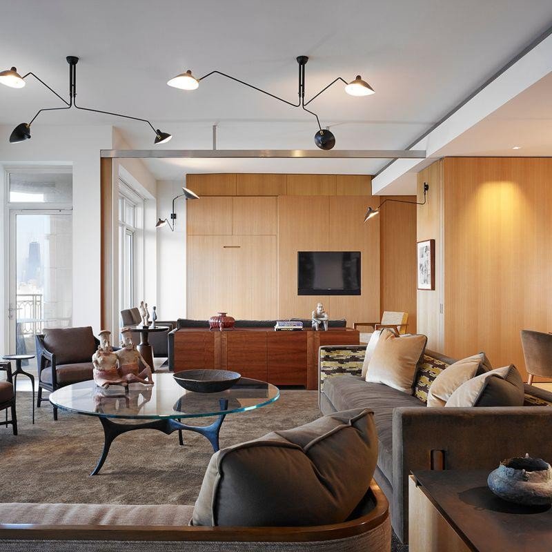 3-Arm Ceiling Light With Pivot Shades