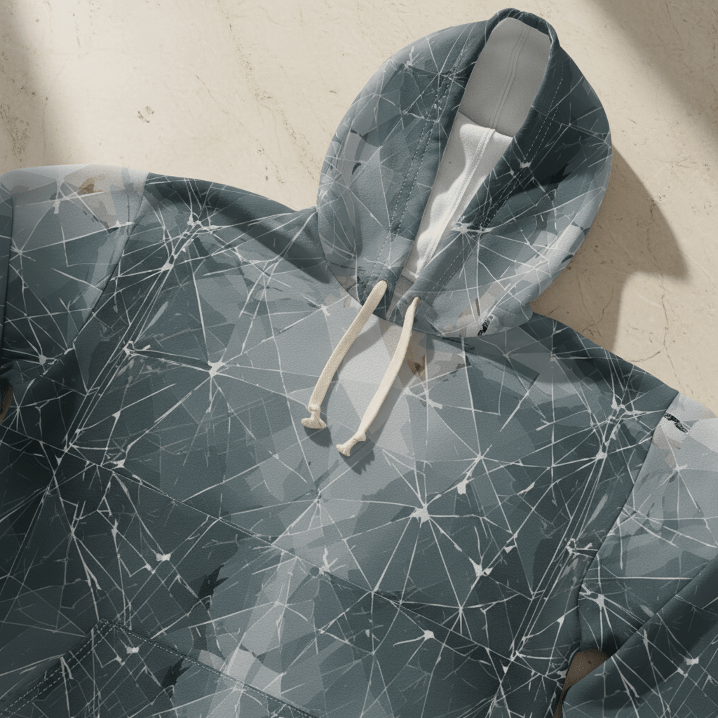 Shattered Beyond Compare - AOP Unisex Graphic Hoodie for Broken Souls and Overrecyclers