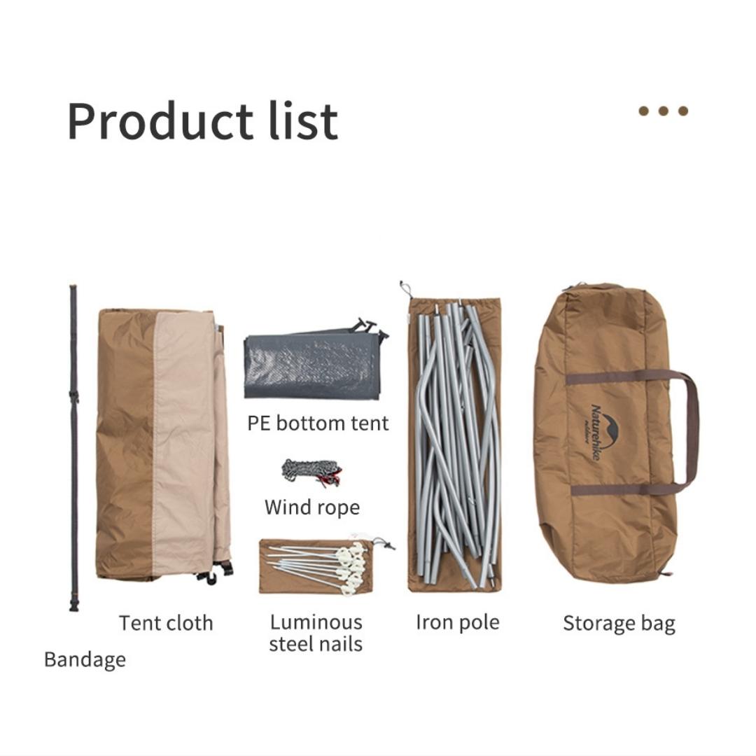 Naturehike NH21ZP005 Shower changing tent - brown