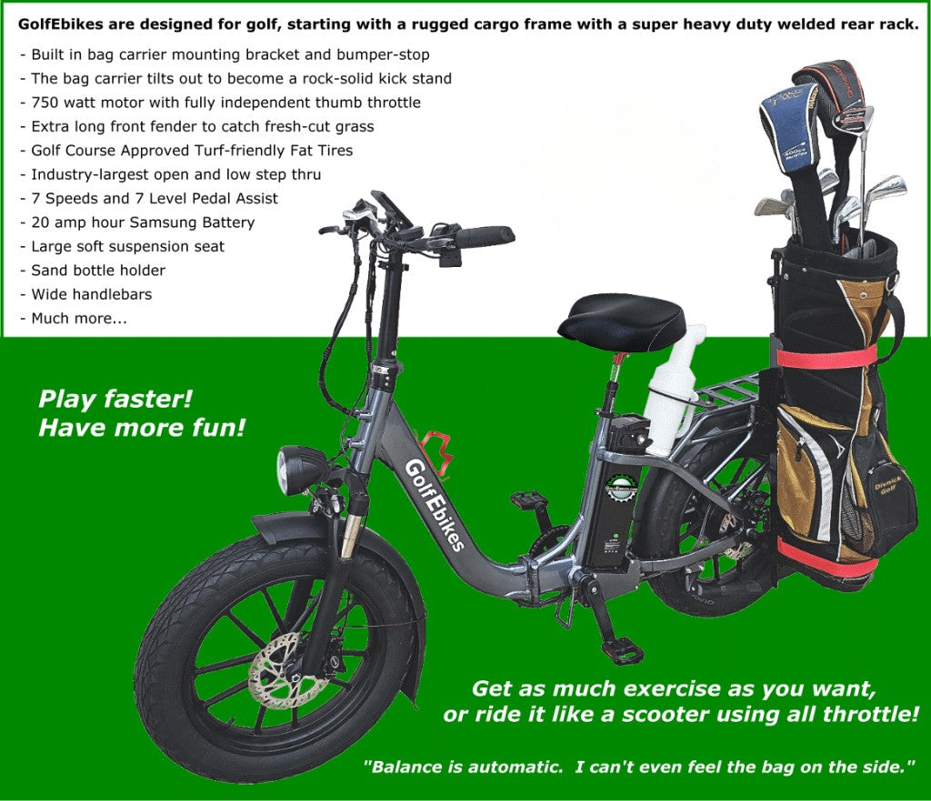 GolfEbikes - The Best Single Person 2 Wheel Golf Scooter