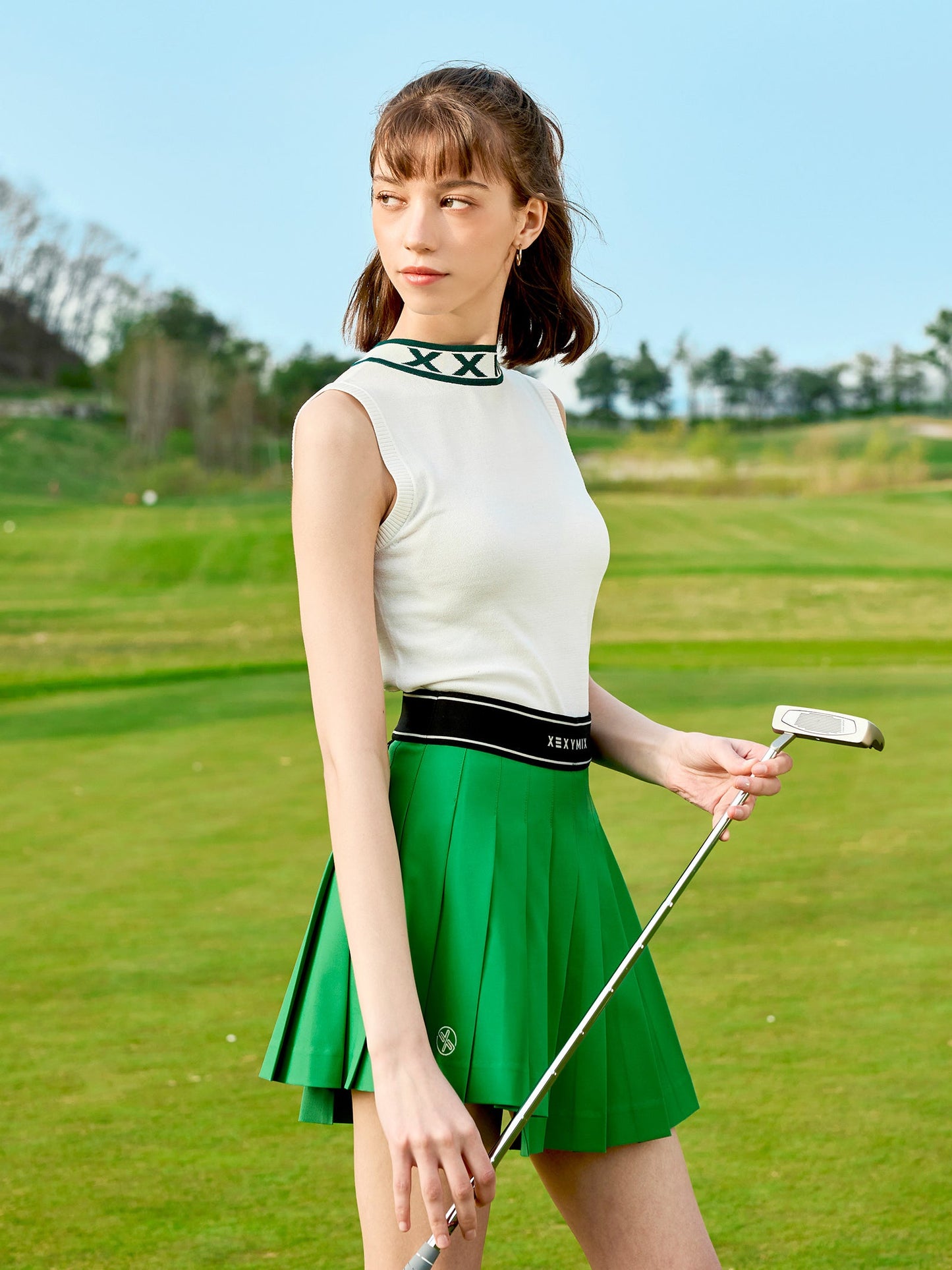 Unbalanced Pleats Culotte Skirt 2.0