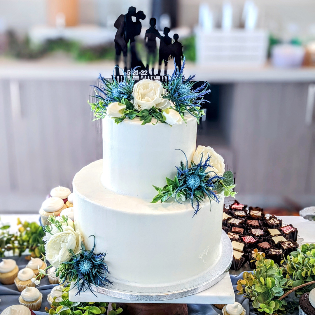 Traditional Buttercream Wedding Cake