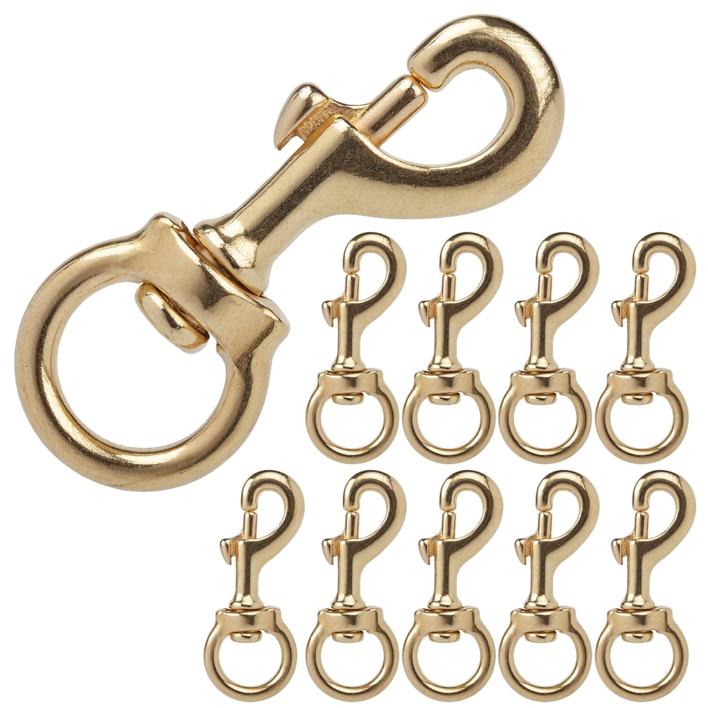 Solid Brass Swivel Snap Hook Heavy Duty Clip