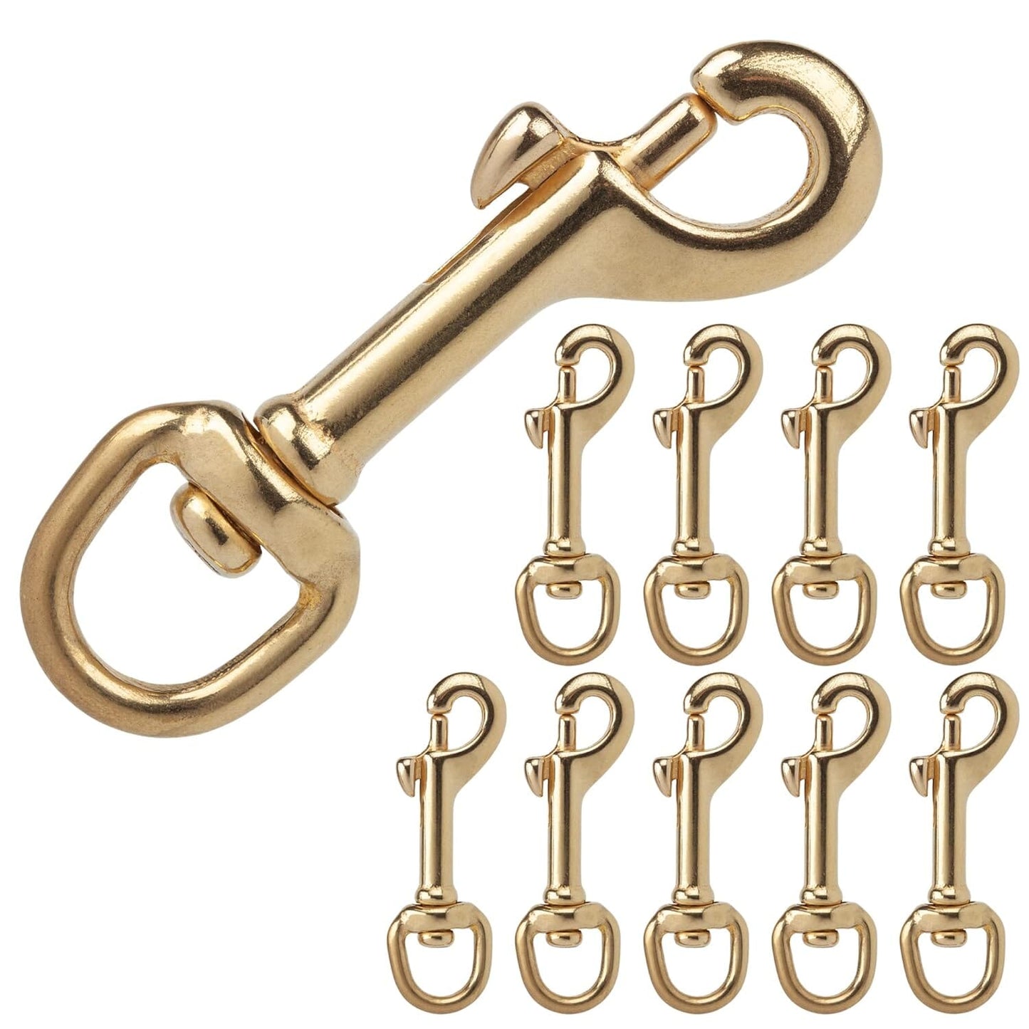 Solid Brass Swivel Snap Hook Heavy Duty Clip