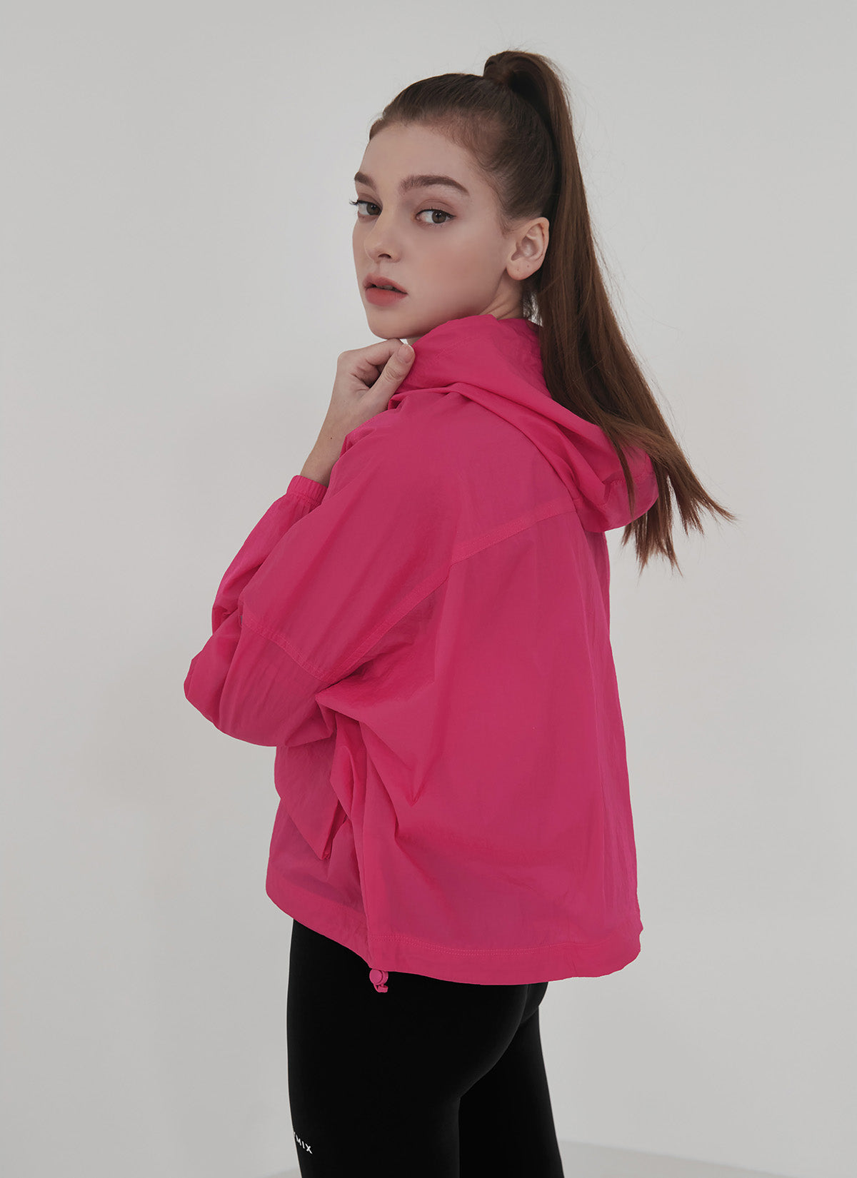 Crop Hood 2-Way Windbreaker