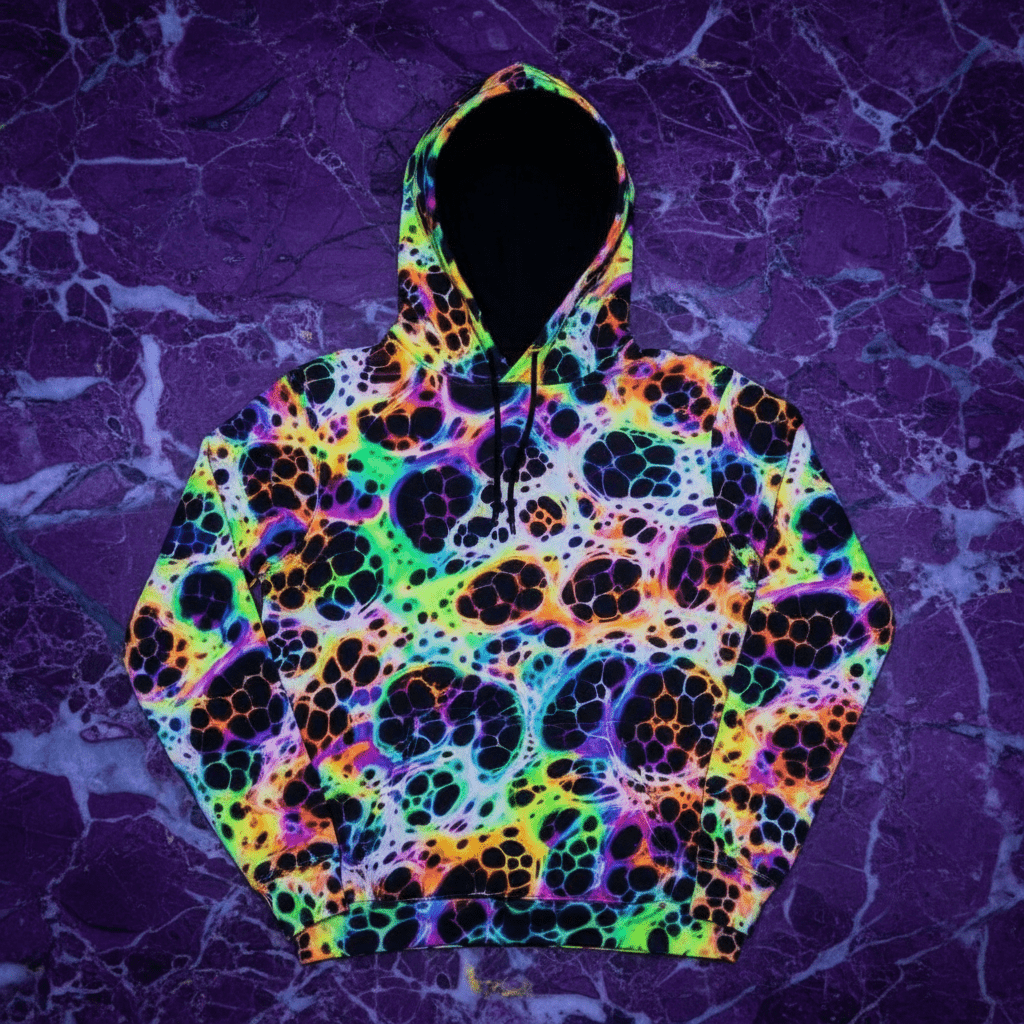 Spider Web Rave Hoodie - 100% Pure Cotton Night Owls Gear - Unisex