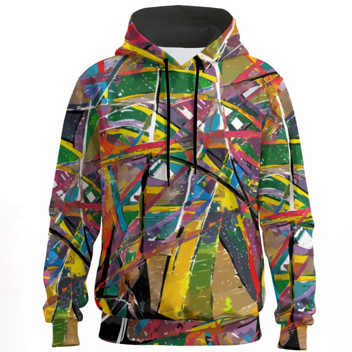 Splatter Art Hoodie - All-Over Print 100% Cotton 310GSM | Unisex Paint Explosion Streetwear