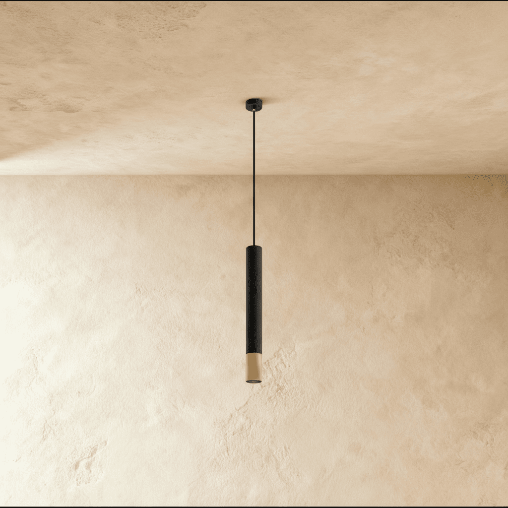 Modern Iron And Aluminium Pendant Light With Warm LED Light