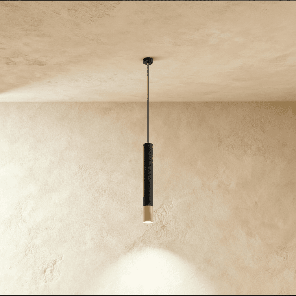 Modern Iron And Aluminium Pendant Light With Warm LED Light