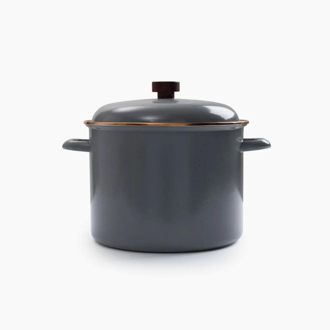 Barebones Enamel Stock Pot - Slate Gray