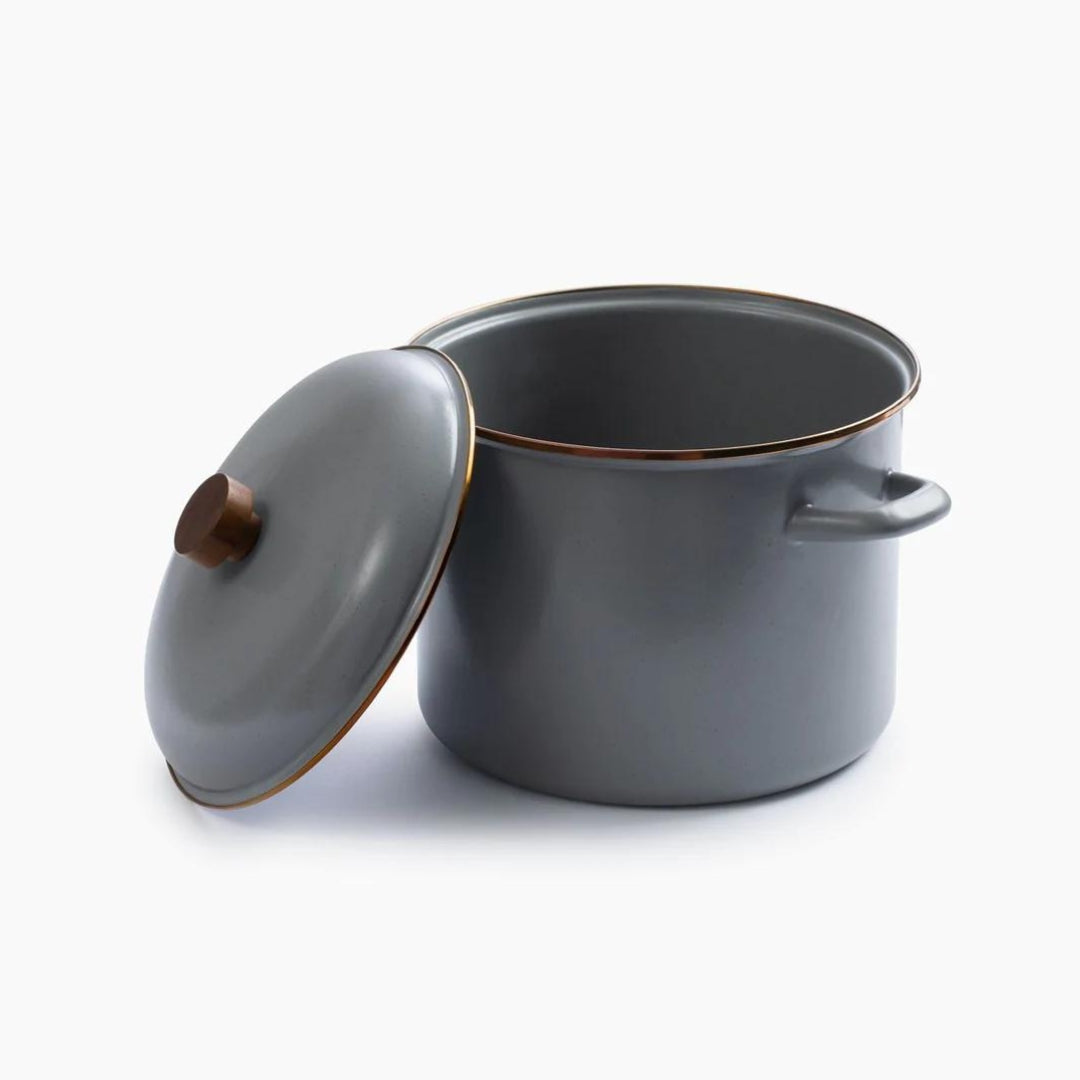 Barebones Enamel Stock Pot - Slate Gray