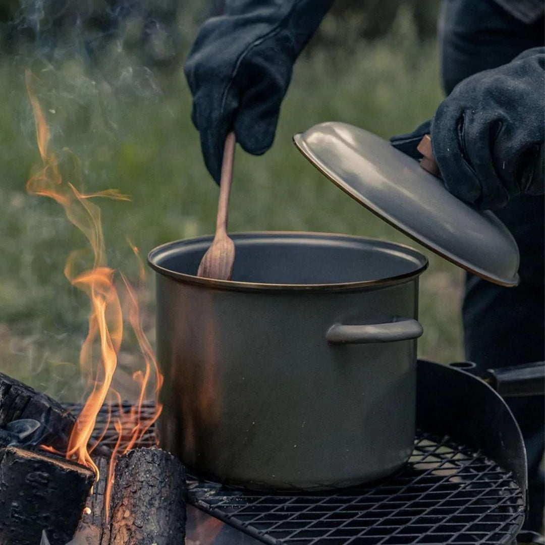 Barebones Enamel Stock Pot - Slate Gray