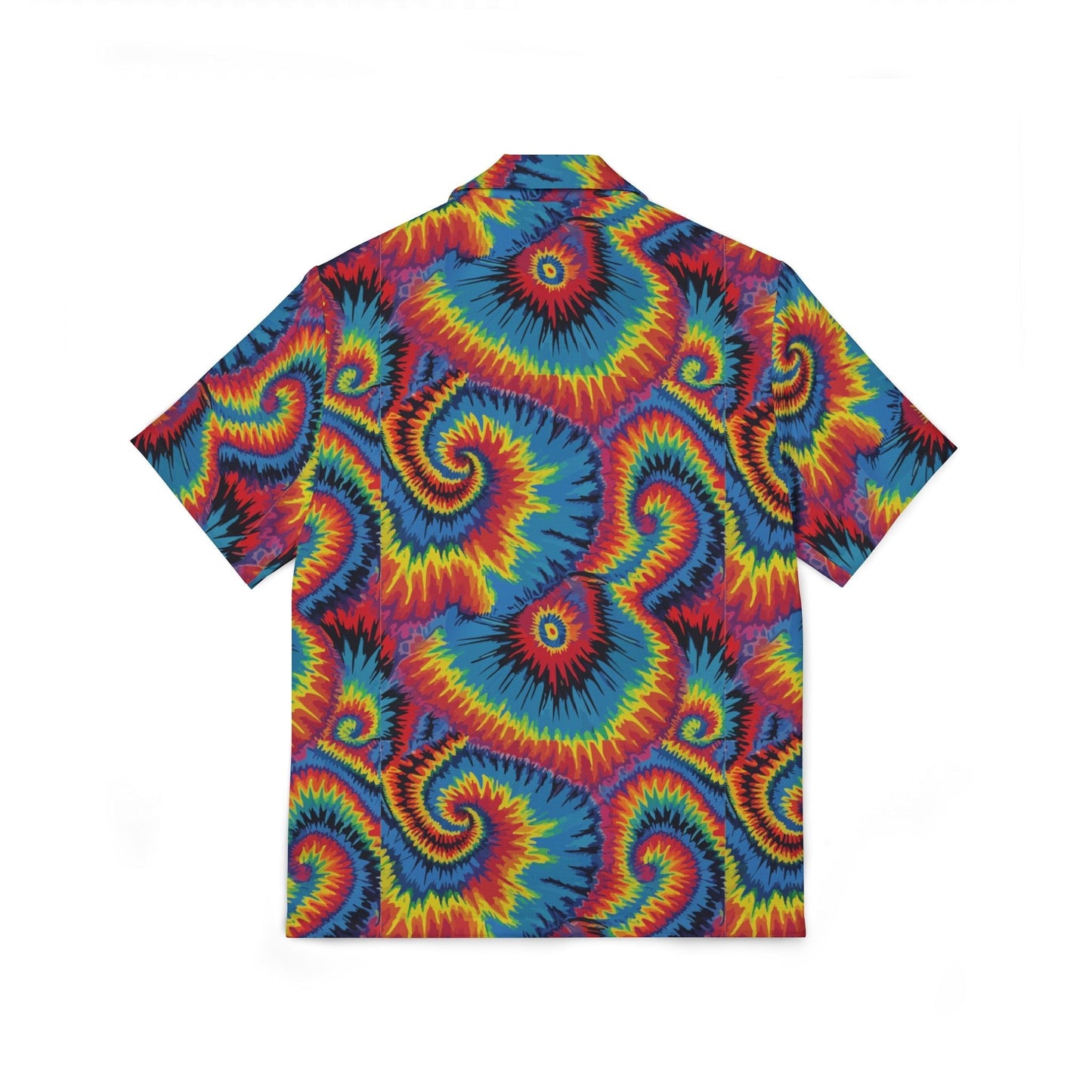 Strawberry Wheels AOP Button-Up Shirt | Digital Tie-Dye Workwear